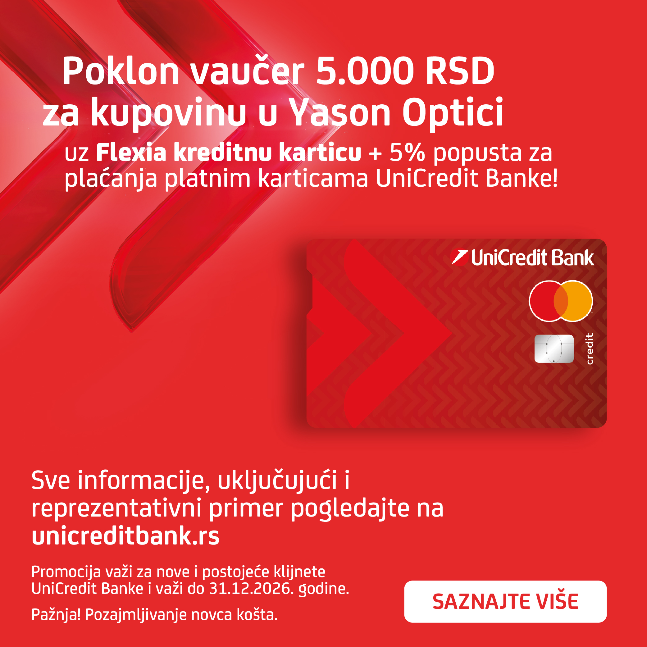 Poklon vaučer za kupovinu u Yason optikama